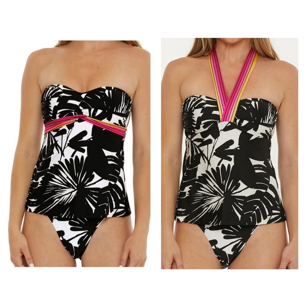 Trina Turk 2-Way Tankini Swimsuit